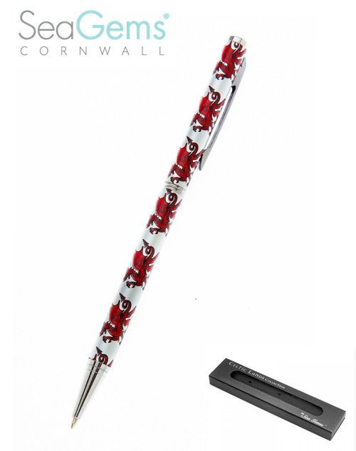 Red Dragon Wallet Pen - Giftware Wales
