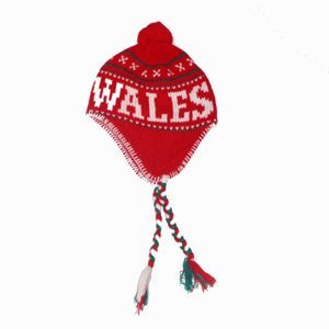 Red Welsh Knitted Pixie Hat - Giftware Wales