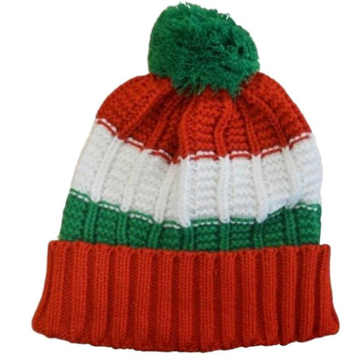 Retro Knitted Welsh Bobble Hat - Giftware Wales