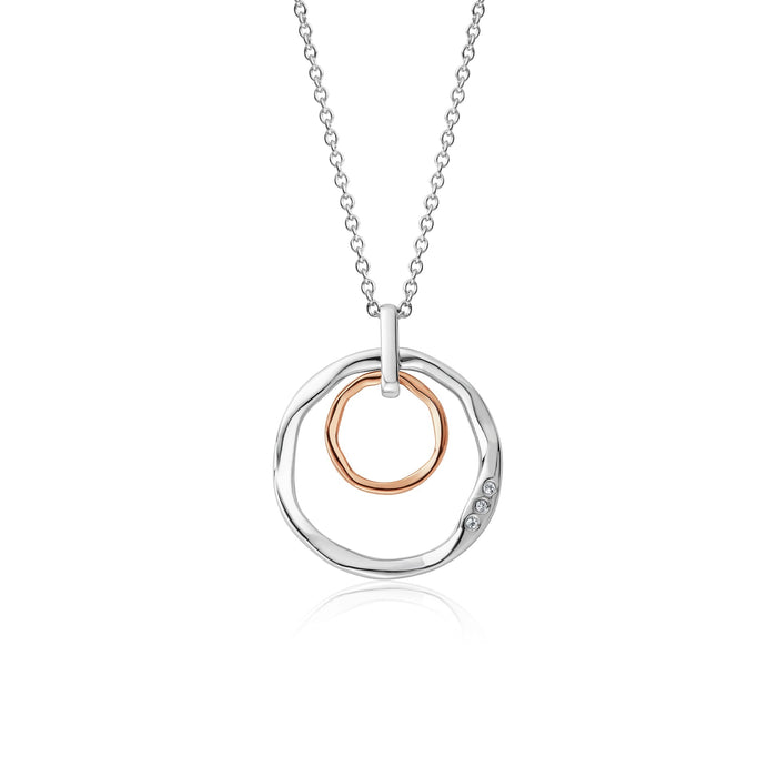 Ripples Double Hoop Pendant - by Clogau® - Giftware Wales