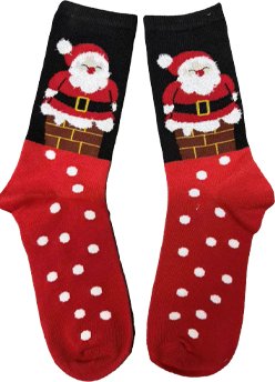 Santa Christmas Socks | Soft Feel Luxury - Giftware Wales