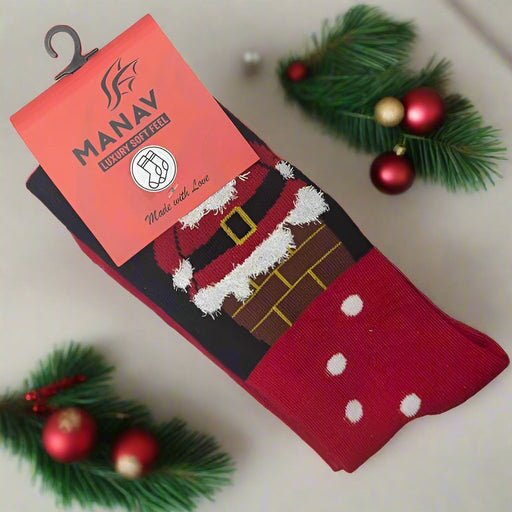 Santa Christmas Socks | Soft Feel Luxury - Giftware Wales