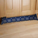 Scandinavian Style Print Draught Exclder BLUE - Giftware Wales