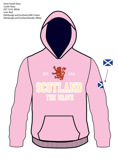 Kids Scotland Est 1314 The Brave Hoodie