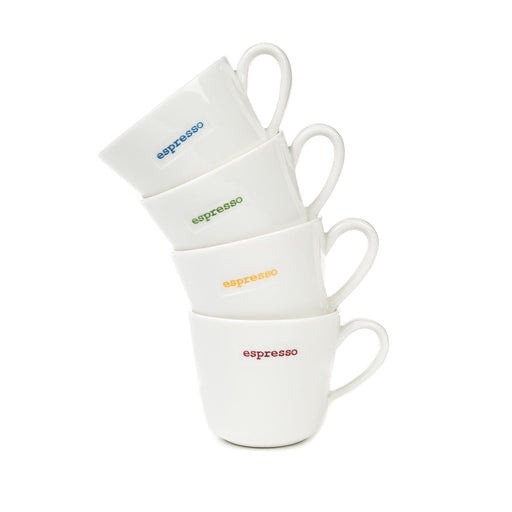 Set 4 Espresso Mugs - By Keith Brymer Jones - Giftware Wales