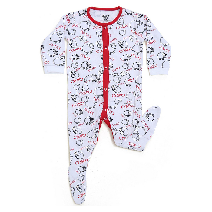 Babies "Little Lamb Dreams" Sheep Sleepsuit | Soft & Snuggly All-in-One Baby Pajamas with Adorable Sheep Design | Gentle on Delicate Skin | Easy-Change Popper Fastenings for Naptime, Bedtime & Baby Gifting