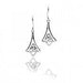 Silver Earwires Celtic Triangle Design - Giftware Wales