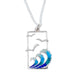 Silver Glas Mor Golanes enamelled pendant (SP1018) - Giftware Wales