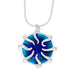 Silver Glas Mor Kollel Lesa enamelled pendant (SP1019) - Giftware Wales