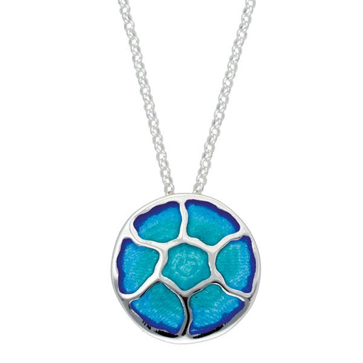 Silver Glas Mor Morgowles enamelled pendant (SP1015) - Giftware Wales