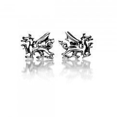 Simple Silver Dragon Earrings By Sea Gems 9437 - Giftware Wales