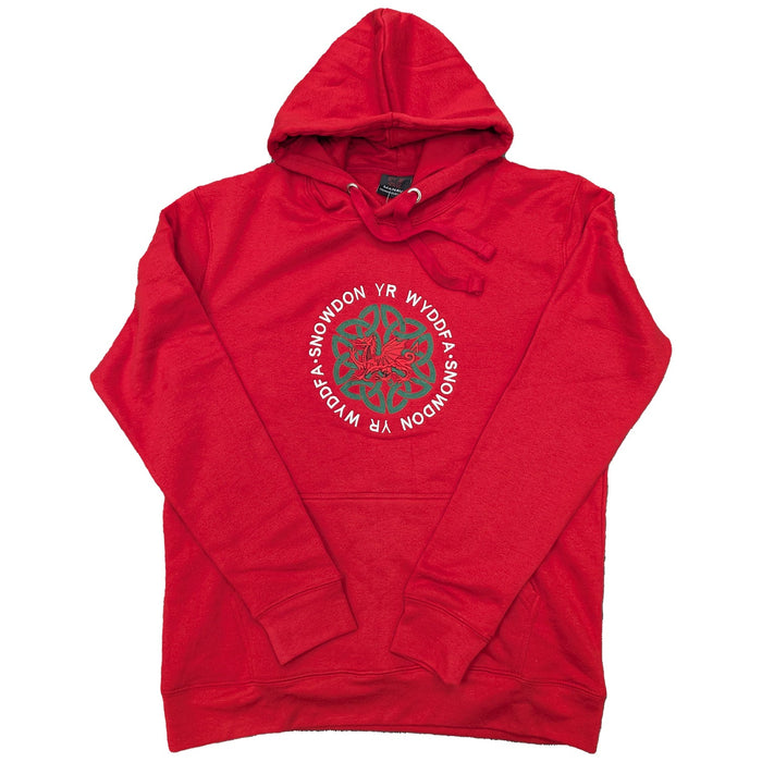 New Snowdon Celtic Knot Red Hoodie