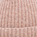 Soft Touch Rib Pom Pom Beanie - Dusky Pink - Giftware Wales