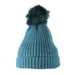 Soft Touch Rib Pom Pom Beanie -Teal Blue - Giftware Wales