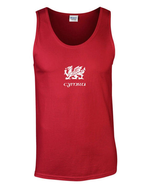 Special Offer Men's Cymru - Wales Dragon Vest Top - Giftware Wales