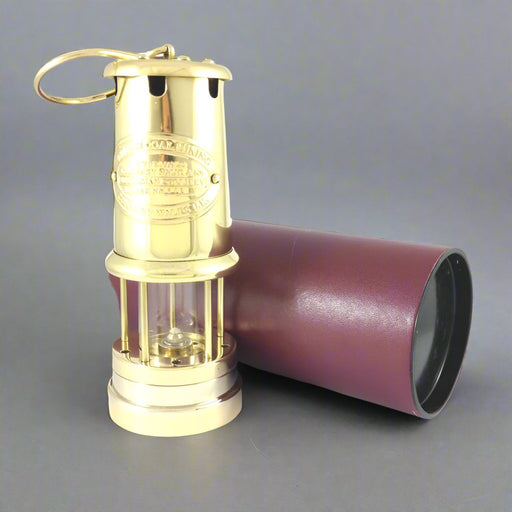 SPECIAL OFFER Welsh Miners Lamp - Vintage Brass (Large) - Giftware Wales