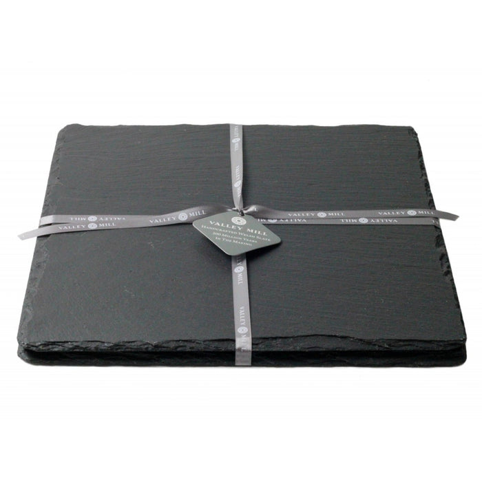 Square Welsh Slate Placemats - Set Of 2 - Giftware Wales