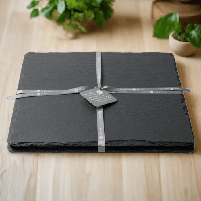 Square Welsh Slate Placemats - Set Of 4 - Giftware Wales