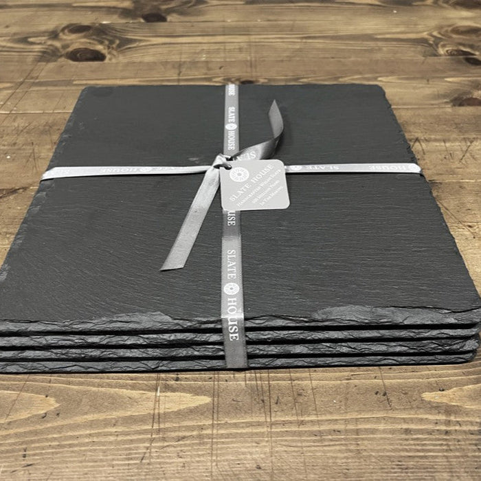 Square Welsh Slate Placemats - Set Of 4 - Giftware Wales