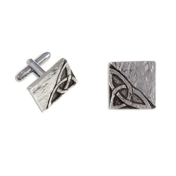 St. Justin Celtic Knot T-Bar Cufflinks - (Cc128T) - Giftware Wales