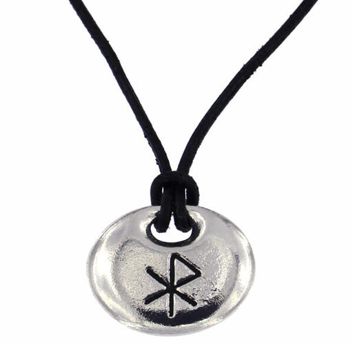 St. Justin Love Bind Rune Pendant On Leather Thong - Giftware Wales