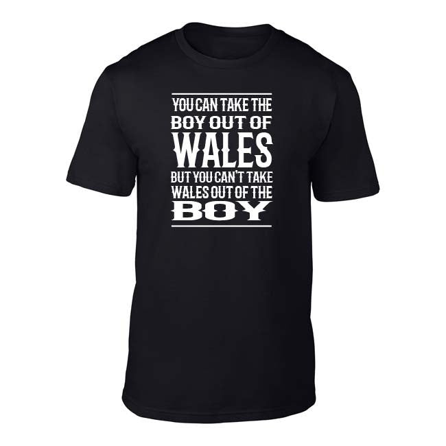 Take The Boy Out Of Wales - T Shirt - Giftware Wales