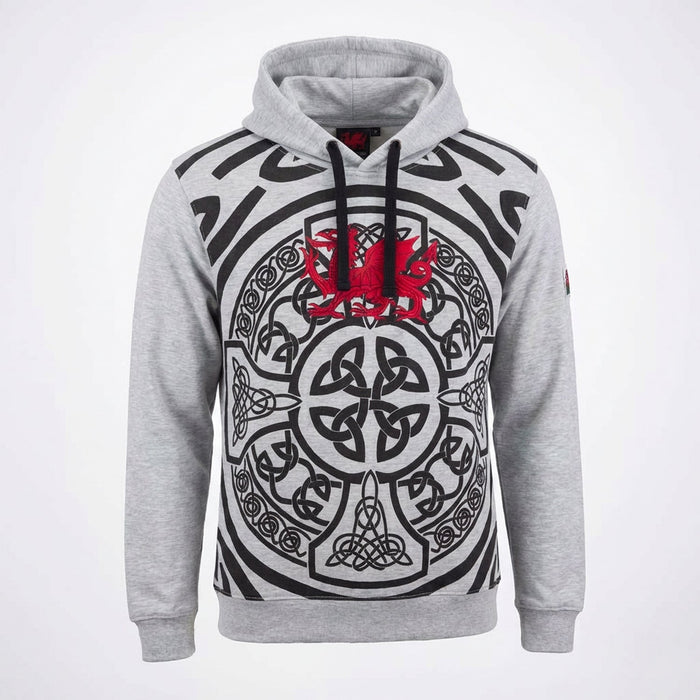 Wales Celtic Tattoo Grey Hoodie