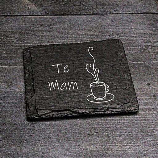 Te Mam Welsh Slate Coaster - Giftware Wales