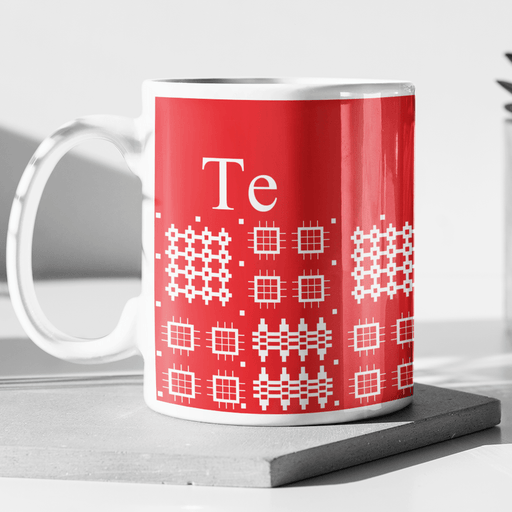 Te Mug - Welsh Tapestry Red Design - Giftware Wales