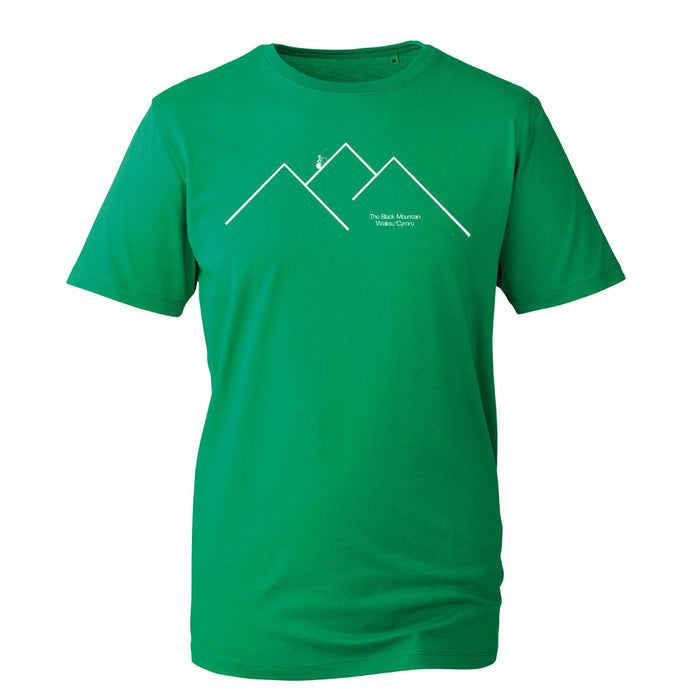 The Black Mountain Wales - Organic Welsh Road Cycling T-Shirt - Giftware Wales