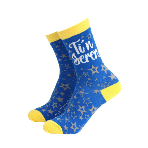 Ti’n Seren (You Star) – Welsh Language Womens Bamboo Socks - Giftware Wales