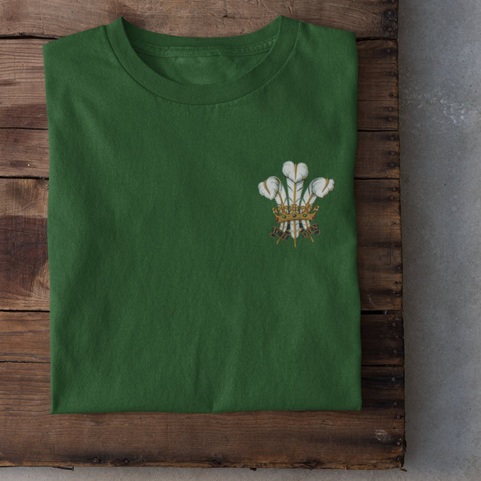 Traditional Prince Of Wales Feathers T-Shirt - Giftware Wales