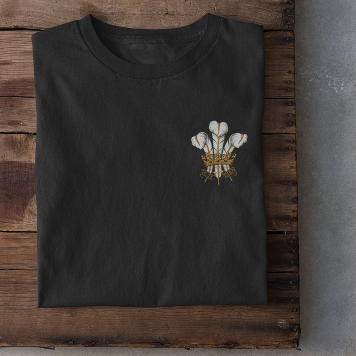 Traditional Prince Of Wales Feathers T-Shirt - Giftware Wales