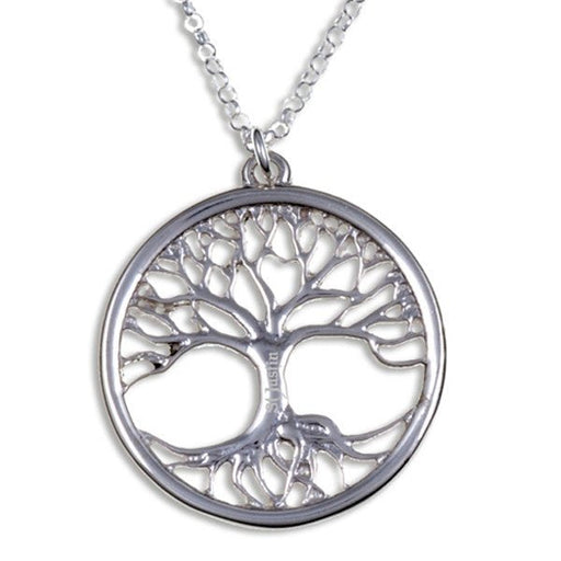 Tree Of Life Silver Pendant By St Justin (Sp949) - Giftware Wales