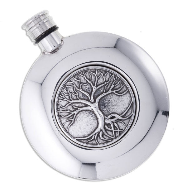 Tree Of Life Sporran Flask 3Oz (Pf67) - Giftware Wales