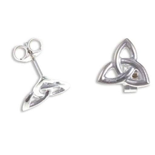 Trefoil Knot Small Studs - Silver (Jse16) - Giftware Wales