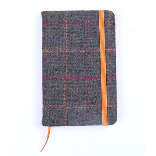 Tweed Covered Lined Notebook - Giftware Wales