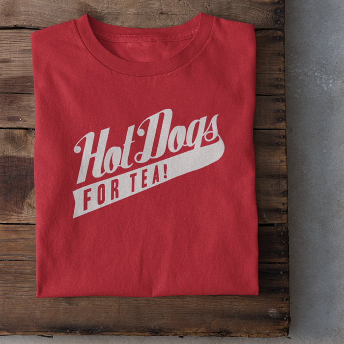 Twin Town - Hot Dogs For Tea! - Swoosh Welsh T-Shirt - Giftware Wales