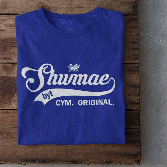 Vintage Welsh T Shirt - Shwmae Byt (Colour Choice) - Giftware Wales