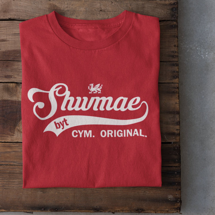 Vintage Welsh T Shirt - Shwmae Byt (Colour Choice) - Giftware Wales