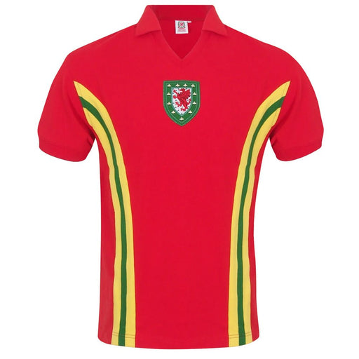 Wales 1976 No 10 Retro Football Shirt Official FAW® - Yma O Hyd Rear - Giftware Wales
