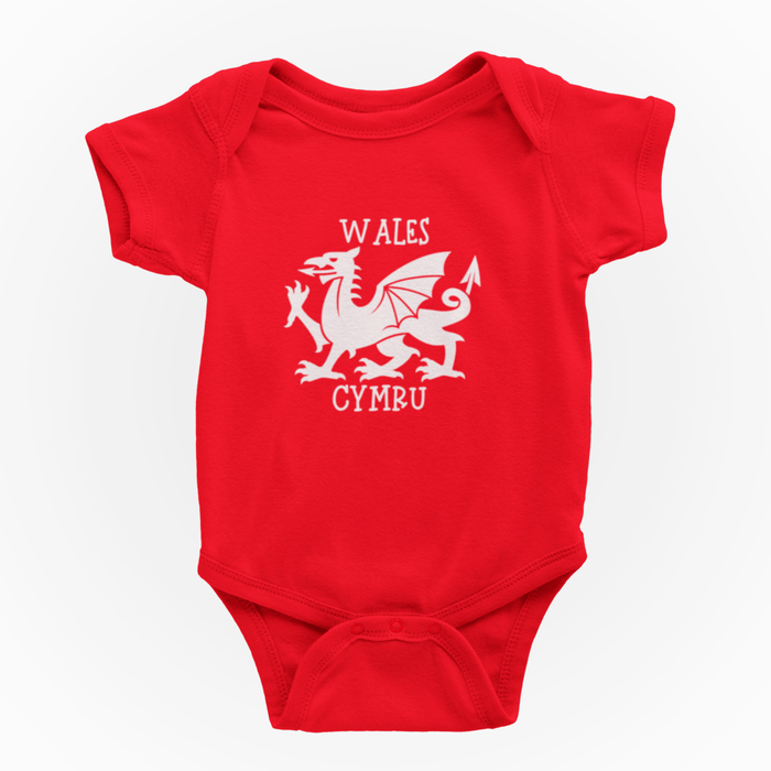 Wales Cymru Dragon Baby Vest - Giftware Wales