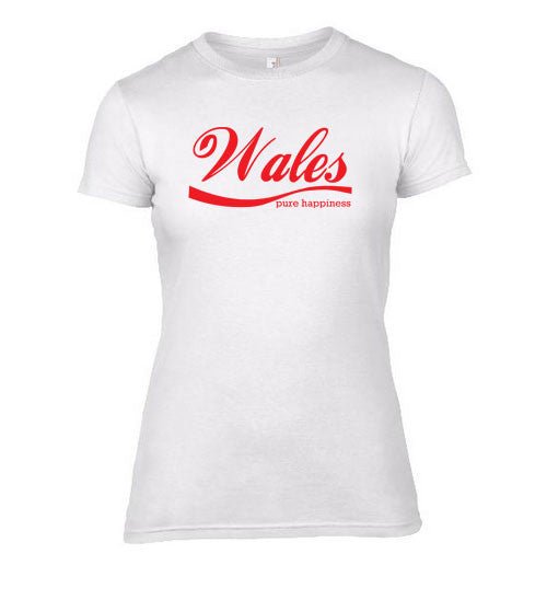 Wales - Pure Happiness Ladies T-Shirt - Giftware Wales