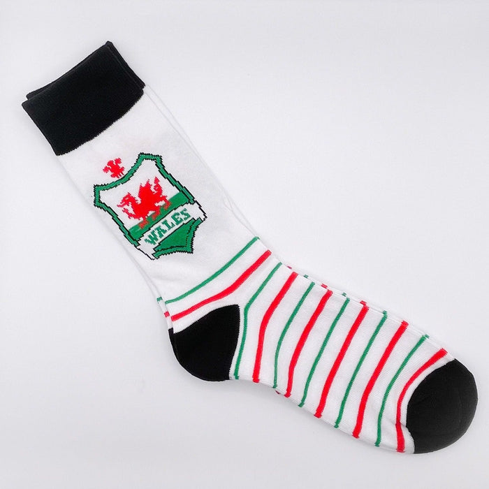 Wales Shield Dragon Socks - A711 - Giftware Wales