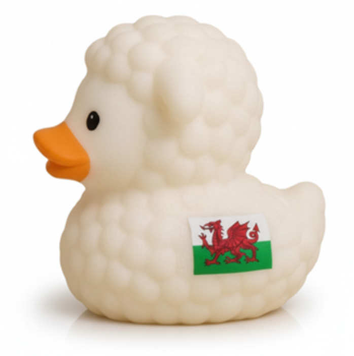 Wales Sheep Rubber Duck 8.5cm