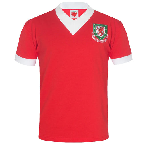 Welsh 1958 Retro Football Shirt Official Faw® - Giftware Wales