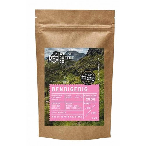 Welsh Coffee Bendigedig Whole Bean 250g - Giftware Wales