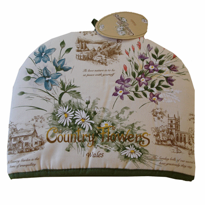 Welsh Country Flowers Tea Cosy - Giftware Wales