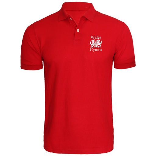 Welsh Dragon -Casual Polo Shirt - Giftware Wales