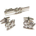 Welsh Dragon Cuff Links And Tie Clip Set - Giftware Wales